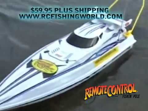 rc fishing boat with baitcasting