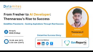 From Fresher to AI Developer : Thennarasu’s Rise to Success
