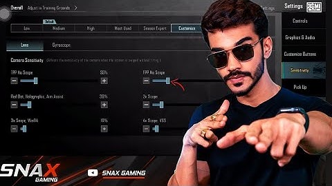 Snax Sensitivity And Controls Code | Best Sensitivity For BGMI New Update