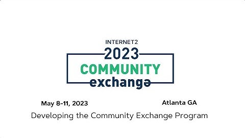 2023 Community Exchange: Developing the Community Exchange Program