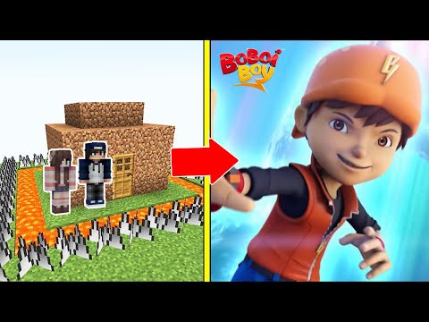 BOBOIBOY Anh Hùng Nhí Tấn Công Nhà Được Bảo Vệ Bởi bqThanh và Ốc Trong Minecraft