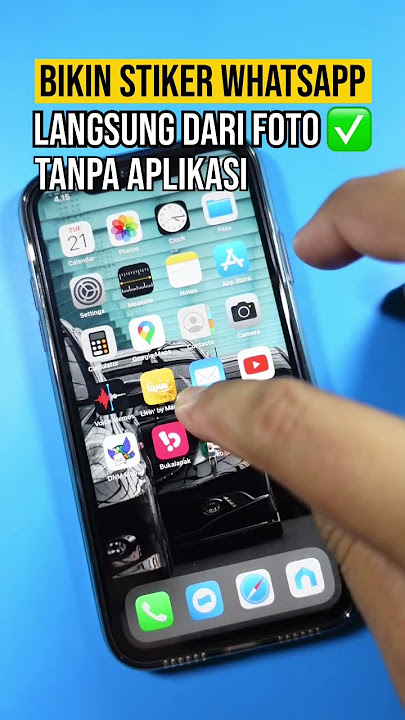 Membuat stiker whatsapp langsung dari foto di iphone