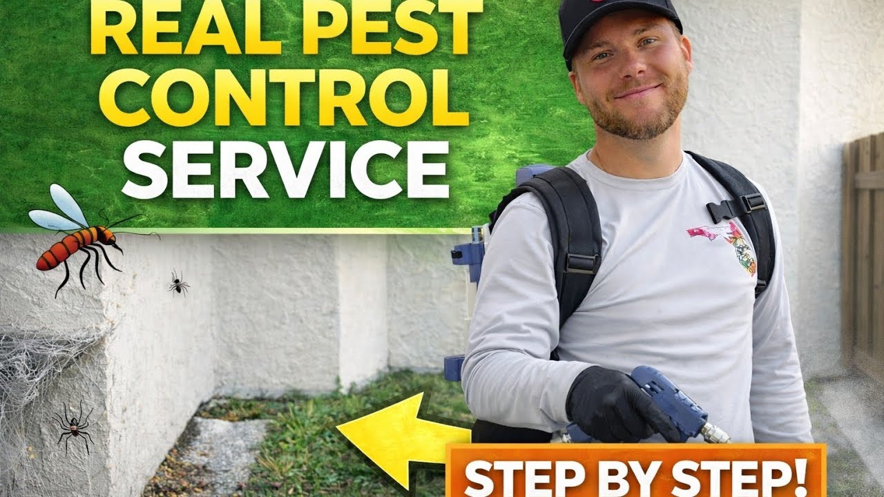What Professional Pest Control ACTUALLY Looks Like Around Your Home (Most Companies Skip This)