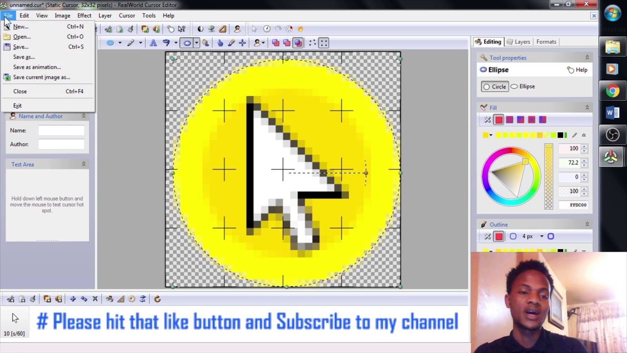 How to get a Yellow circle around your mouse Pointer or Cursor YouTube