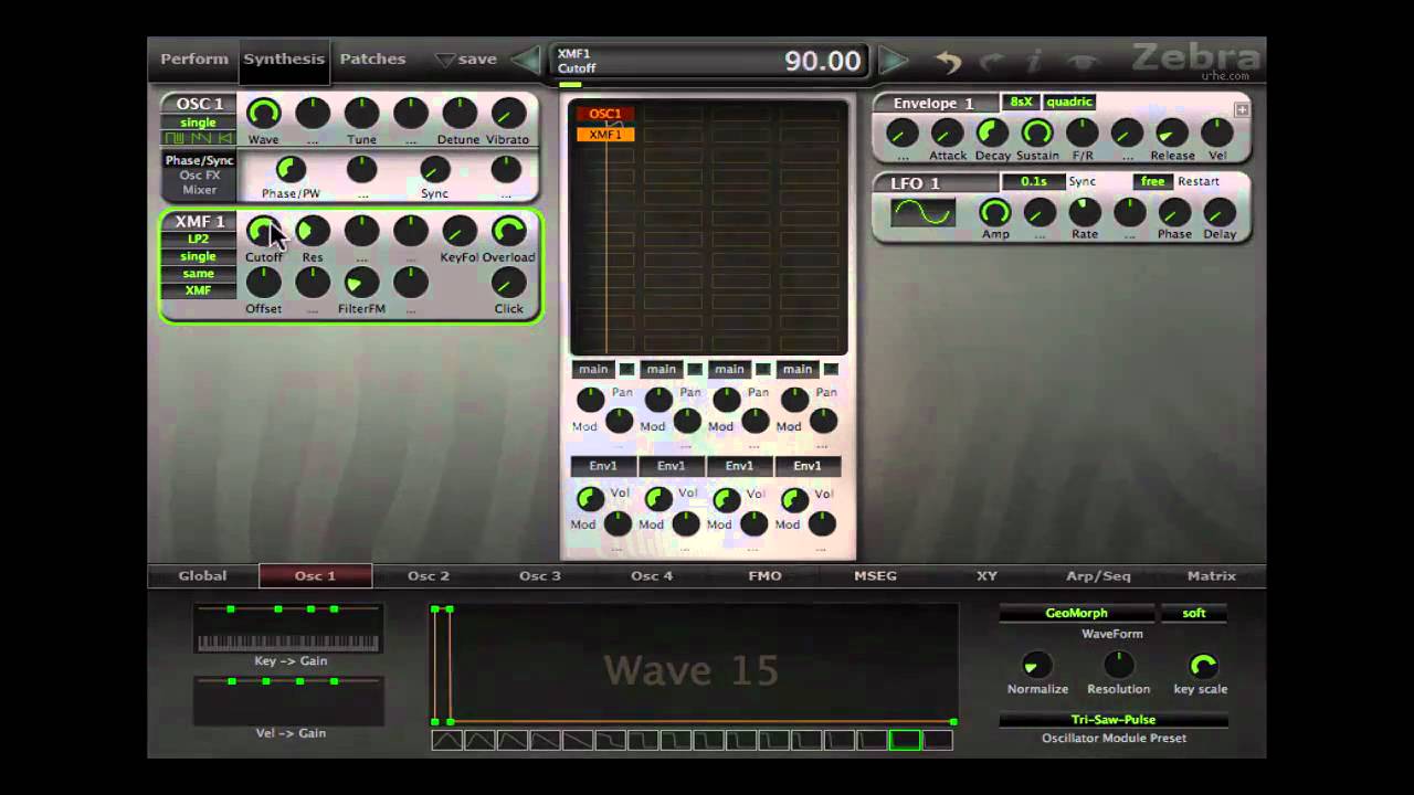 how to change vibrato zebra 2 how to change vibrato zebra 2