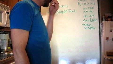 Statistics: Hypothesis test for population proportion.