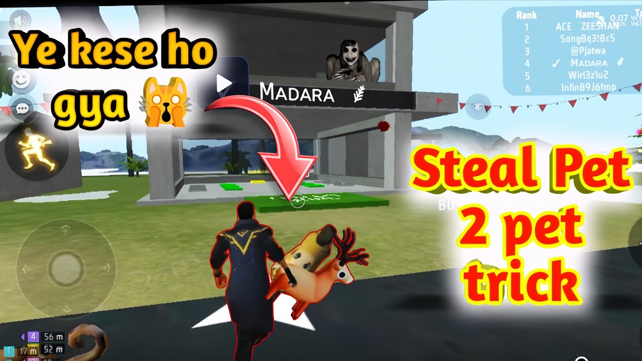 New Trick 🤯!! How to steal others pet in freefire craftland 😱 | steal a pet tips and trick |