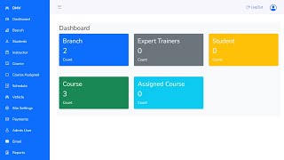 Online Driving School Management Software Source Code screenshot 3