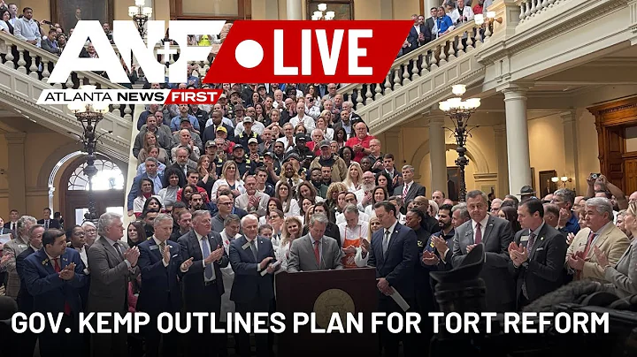 WATCH LIVE: Gov. Kemp outlines plan for tort reform across Georgia