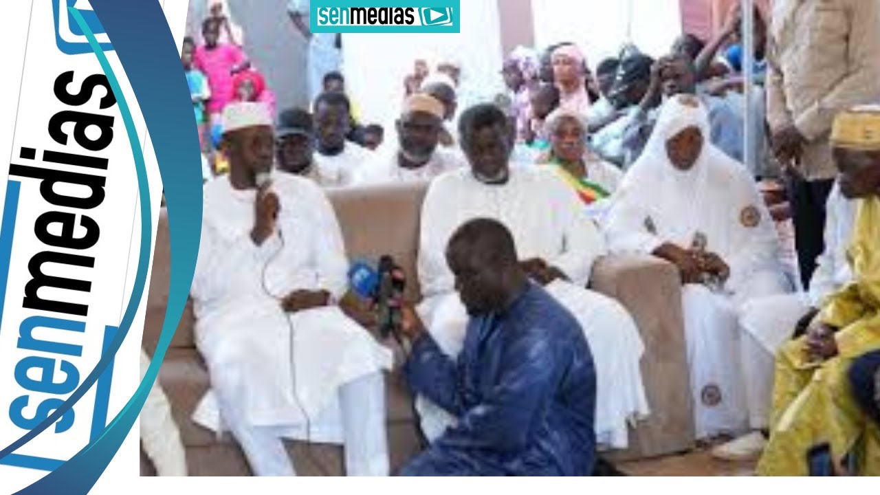 Visite Ousmane SONKO à Camberène chez le Khalif général des Layènes, Serigne Mouhamadou Lamine LAYE.