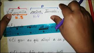 El núcleo del sujeto y del predicado