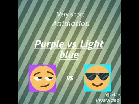 Purple vs Light blue (animation) - YouTube