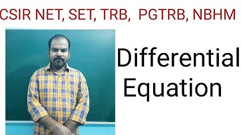 TRB Maths | Previous year question | Differential equation