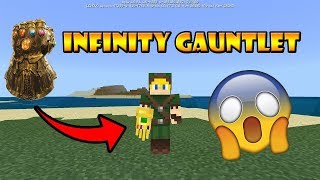 How to Craft Thanos Gauntlet in Minecraft PE screenshot 4
