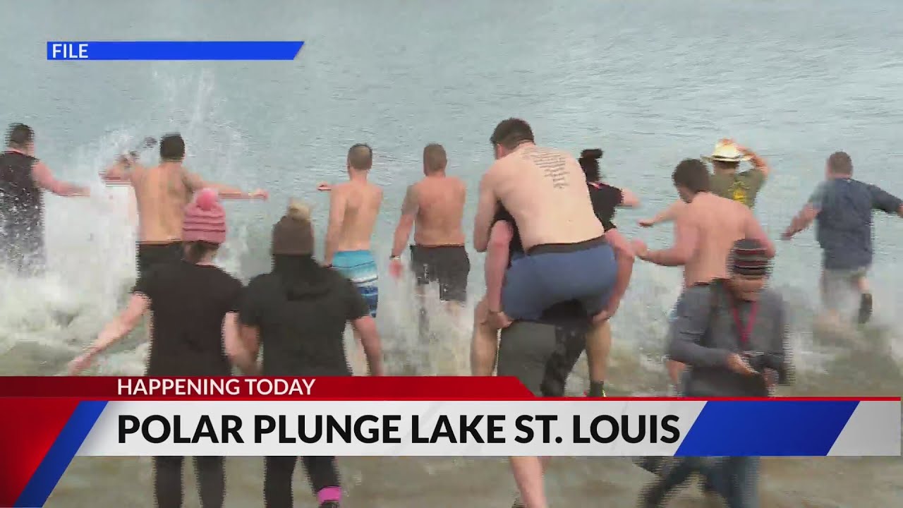Polar Plunge in Lake St. Louis - YouTube