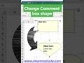 Change comment box shape in excel #excel #dataanalysis #vikaljain