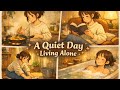 A Quit Day Living Alone❄️ Cozy Slow Living | No Talking ASMR #ghibli #asmr #livingalone #relaxing