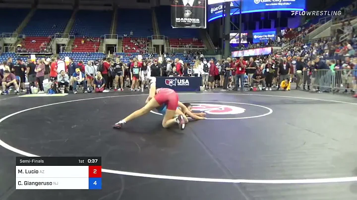 132 Lbs Semifinal - Morgan Lucio, Arizona Vs Carin...