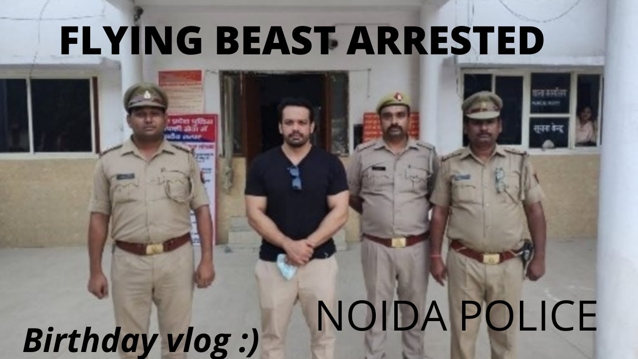 Flying beast arrested by Noida Police | Birthday celebration | | Gaurav taneja meetup 2022 | 9 july.