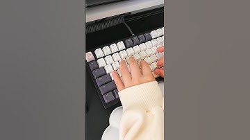 I accidentally built the thockiest keyboard... full build up on my channel! #asmr #keyboard #shorts