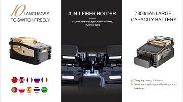 Signal Fire OPTICAL FIBER FUSION SPLICER Operation Video (AI-8C)