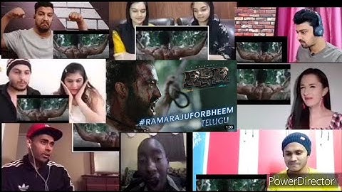 Ramaraju For Bheem - Bheem Intro | NTR, Ram Charan, Ajay Devgn, Alia | SS Rajamouli Reaction Mashup