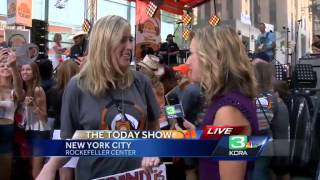 KCRA’s Deirdre Fitzpatrick at the Today Show in New York City
