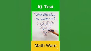 Which Letter Replaces The Question Mark? #math #shorts #iqtest