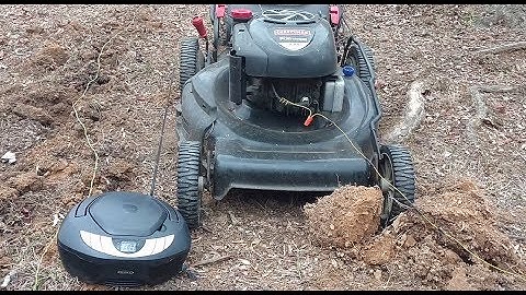Use An AM Radio And A Lawn Mower To Find A Break In An Underground Dog Fence