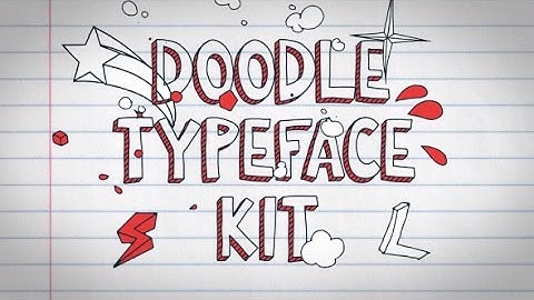 Doodle Typeface Kit - After Effects Template