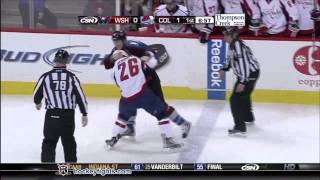 Matt Hendricks vs Cody McLeod Dec 17, 2011