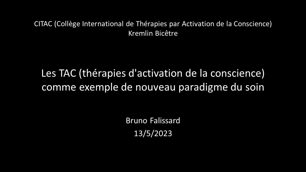 Les TAC : un nouveau paradigme du soin