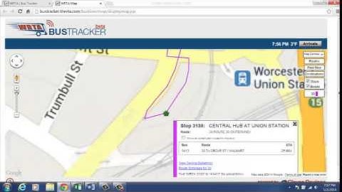 WRTA - Bustracker Real Time Map Overview