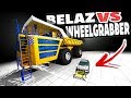 POLICE WHEEL GRABBER VS BELAZ GIANT DUMPTRUCK! - BeamNG Drive Wheel Grabber Mod