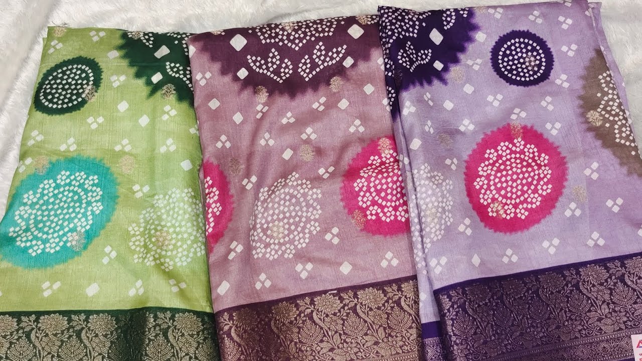Bandhini Sarees# Trending designs # viral # Akshaya designers 