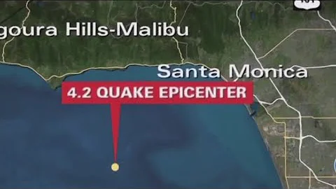 Earthquake strikes off the coast of Malibu