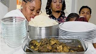 African Food for dinner for my family of 8 🍲 😋