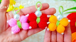 It's so Beautiful 💖☀️ Super Easy Woolen Butterfly Making Idea with Hair Comb - You will Love It !!