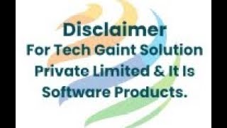 Disclaimer For Tech Gaint Solution Private Limited | #tgspl #digitaltransformation #aitools #ai