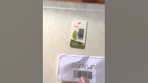 Using the barcode scanners at parkrun