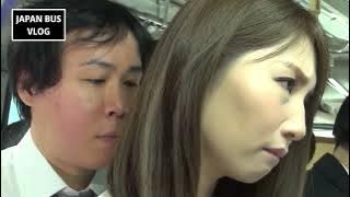 My sister is going to work with her co-worker (JAPAN BUS VLOG) 6