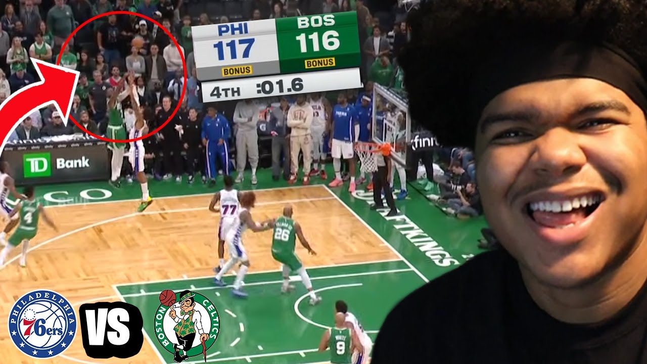 НАСТОЯЩИЙ НОВИЧОК ГОДА!!! 76ERS против CELTICS | ПОЛНЫЙ МАТЕРИАЛ ИГРЫ РЕАКЦИЯ