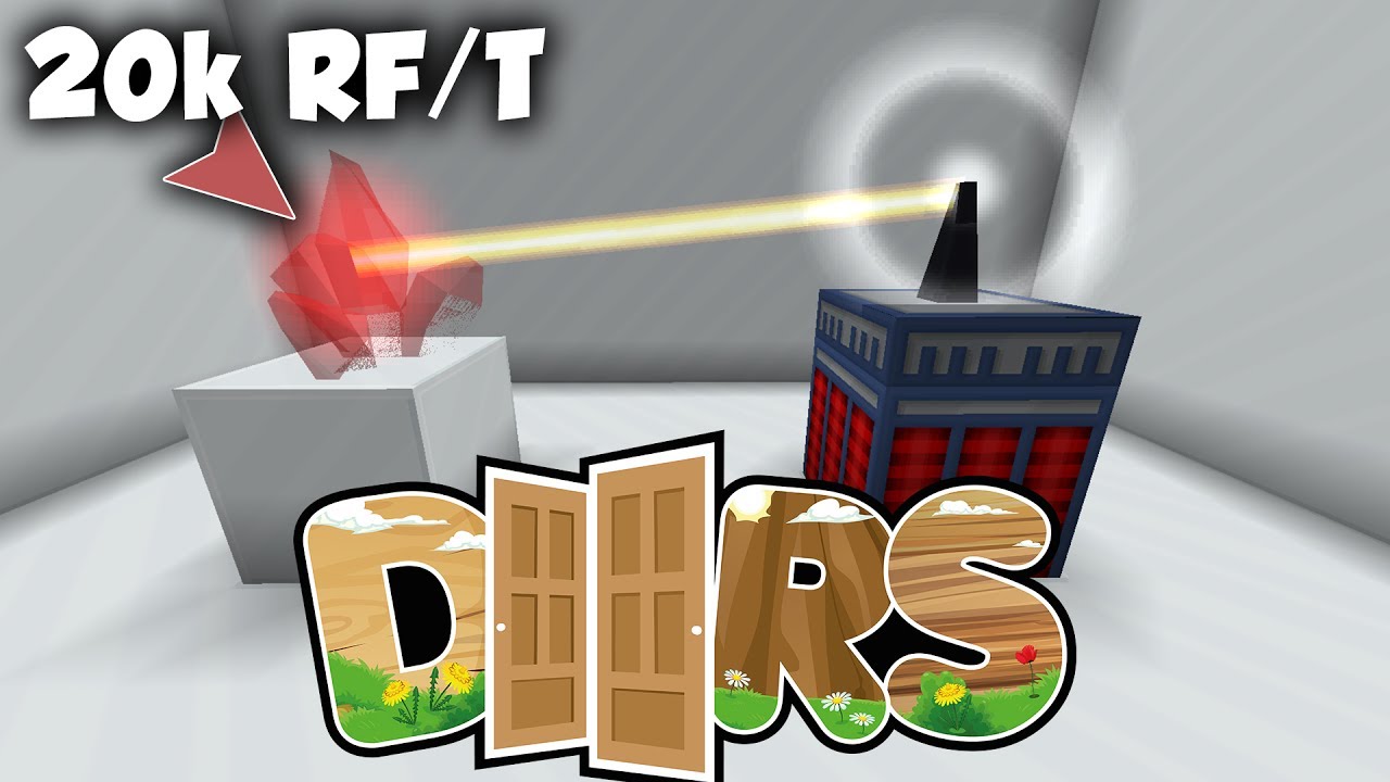 hypixel skyblock redstone 20K RF/T CRYSTAL - DOORS - 7 - Minecraft Doors
