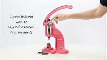 I Like Big Buttons! - How to align DK 98 snap press dies