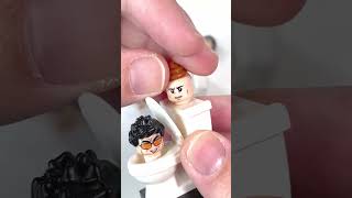 LEGO Skibidi Toilet Secret Agent G-Man Toilet Large Skibidi Toilet Unofficial  Minifigures #Shorts