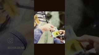 Opening Pokemon Cards During Marching Band Performance