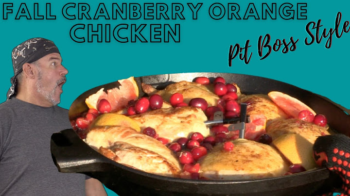 Fall Thanksgiving Cranberry Orange Crispy Skin Chicken