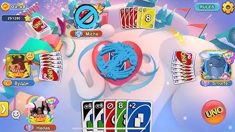 How to win 💰25,760coins in a Facebook Uno Card Game? (Ranked mode - Go Wild x80)