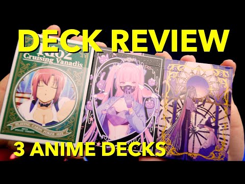 Deck Review: 3 Anime Decks of Playing Cards