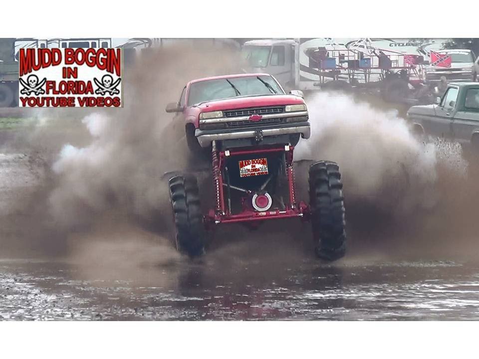 girls like you Chevy Mega Truck Kicks in Beast Mode at mud bog